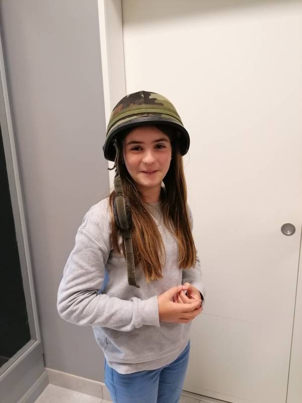 The helmet too